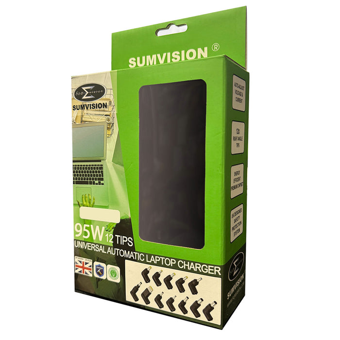 Sumvision Universal Laptop Multi Power Adapter - 12 Tips - LPTP-VB-90