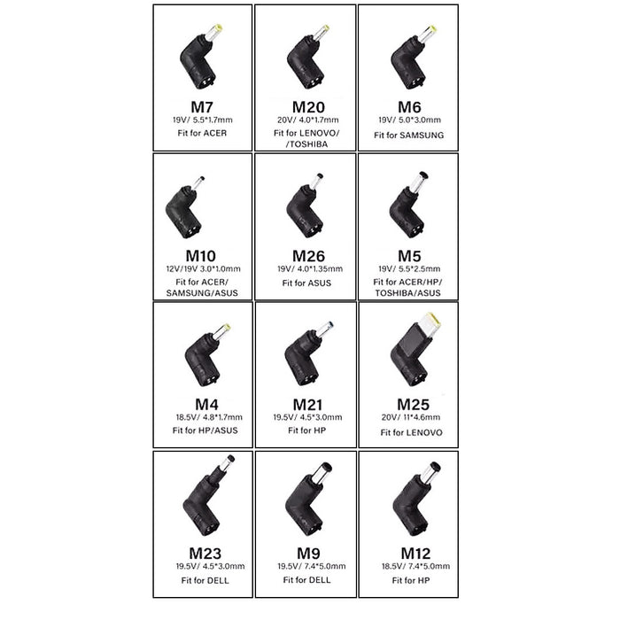Sumvision Universal Laptop Multi Power Adapter - 12 Tips - LPTP-VB-90