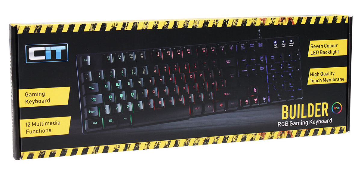 CiT Builder Wired RGB Gaming Keyboard - KB-GAM-BUILDER