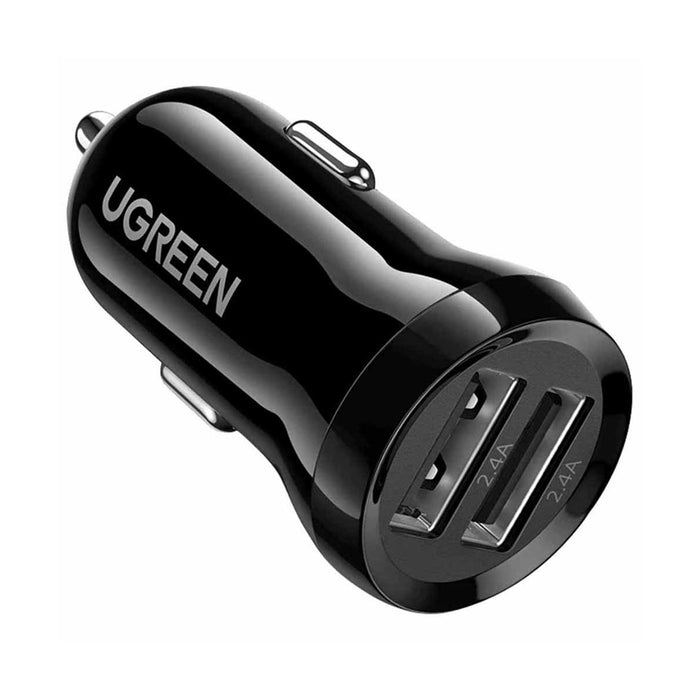 UGREEN Dual Port USB 24W Car Charger - Black - UG-50875