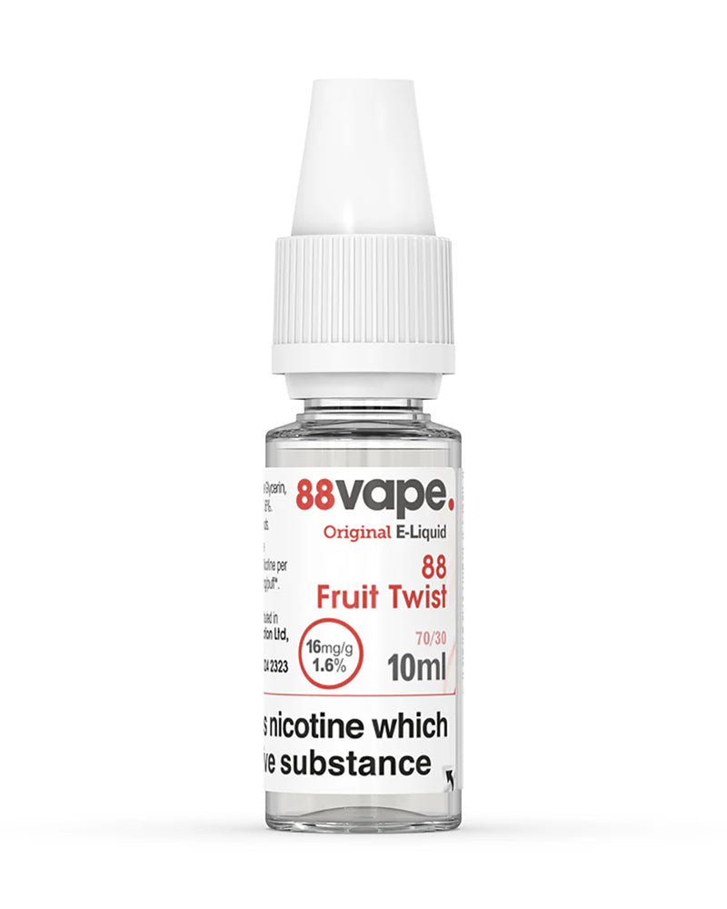 88Vape E-Liquid 16Mg Fruit Twist 10ml - 20 Pieces - 88V-S8420