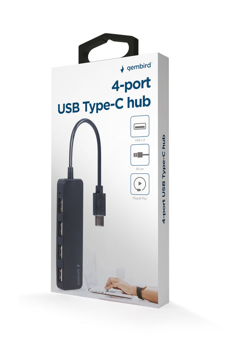 Gembird Type C To 4-Port USB HUB - USB-4HUB/TYPEC