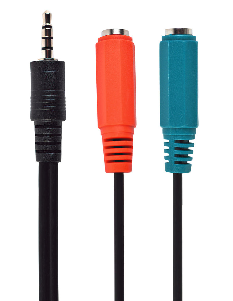 Cablexpert 3.5mm Male Jack To Female Audio & Microphone Adapter Cable - CB-AV-SPLIT