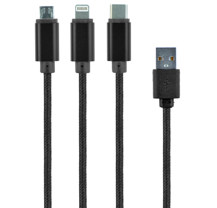 Cablexpert USB 3-in-1 Charging Cable - 1M - CB-USB-3IN1