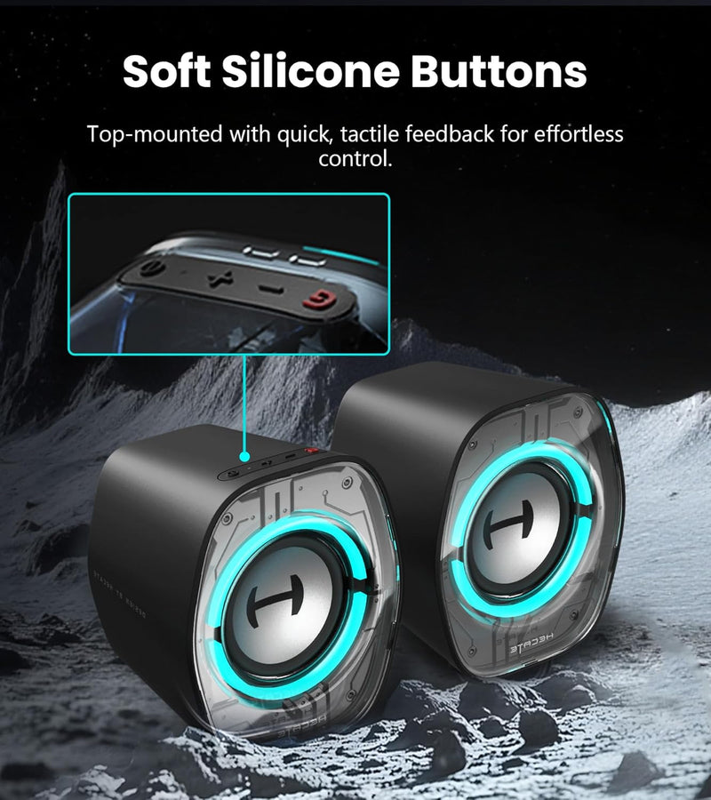 Edifier G1000 II Bluetooth 2.0 Gaming Speakers With RGB Lighting - Black - RFB-G1000II