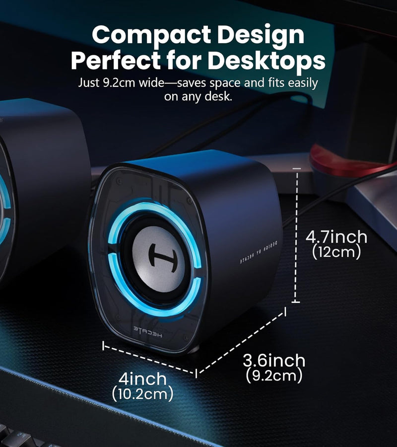 Edifier G1000 II Bluetooth 2.0 Gaming Speakers With RGB Lighting - Black - RFB-G1000II