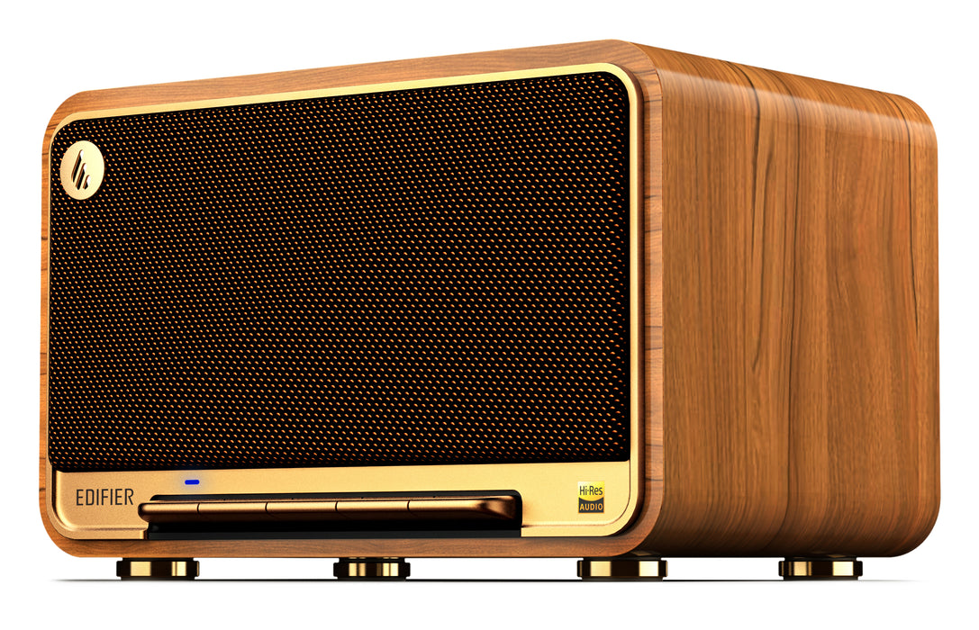 Edifier D32 Tabletop Bluetooth Hi-Res Speaker With Built In Battery - Brown - CM-D32/BRN
