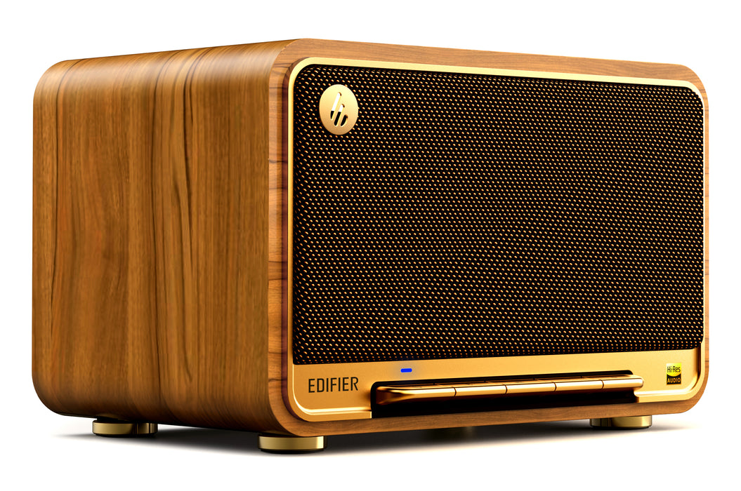 Edifier D32 Tabletop Bluetooth Hi-Res Speaker With Built In Battery - Brown - CM-D32/BRN