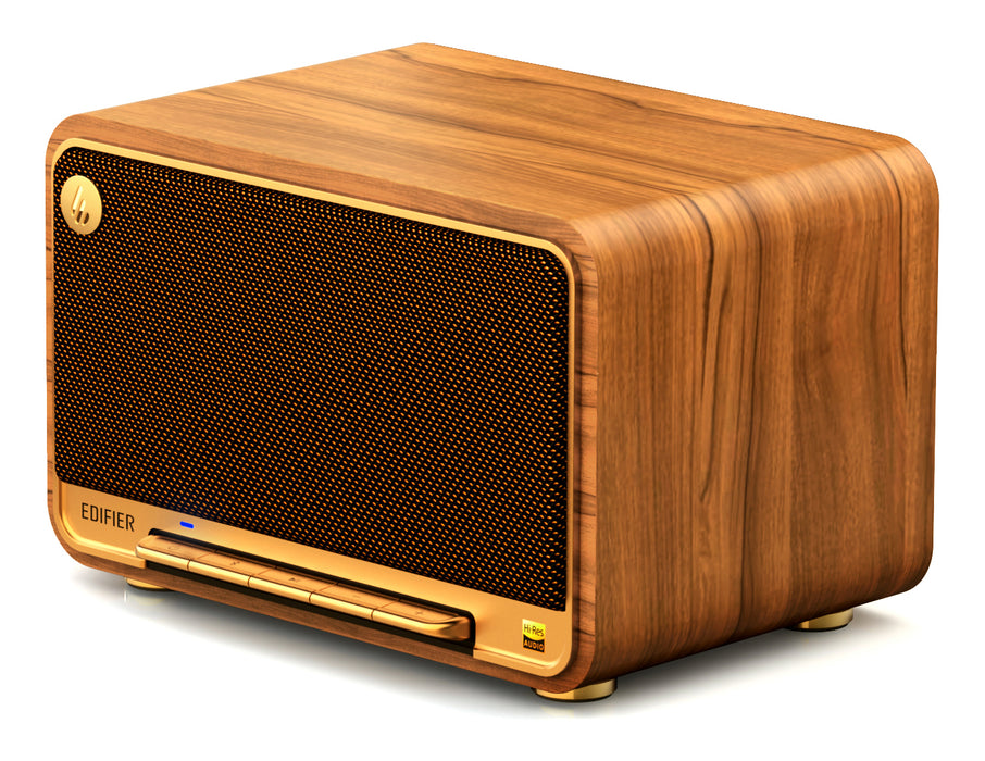 Edifier D32 Tabletop Bluetooth Hi-Res Speaker With Built In Battery - Brown - CM-D32/BRN