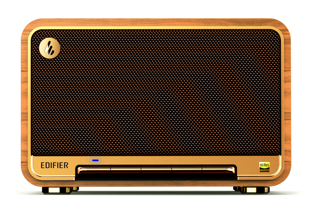 Edifier D32 Tabletop Bluetooth Hi-Res Speaker With Built In Battery - Brown - CM-D32/BRN