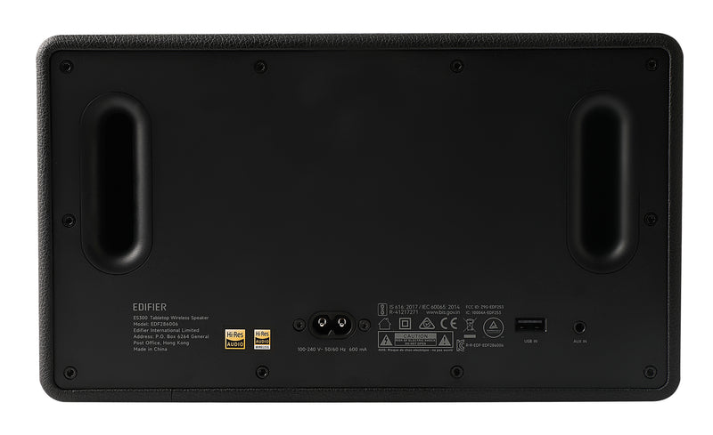 Edifier ES300 Tabletop Bluetooth Hi-Res Airplay 2 Speaker With Built In Battery - Black Walnut - CM-ES300/BLK