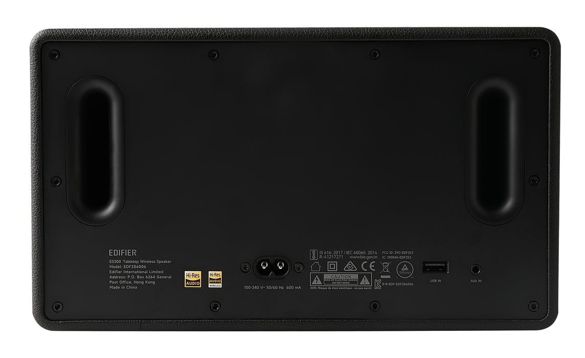Edifier ES300 Tabletop Bluetooth Hi-Res Airplay 2 Speaker With Built In Battery - Black Walnut - CM-ES300/BLK