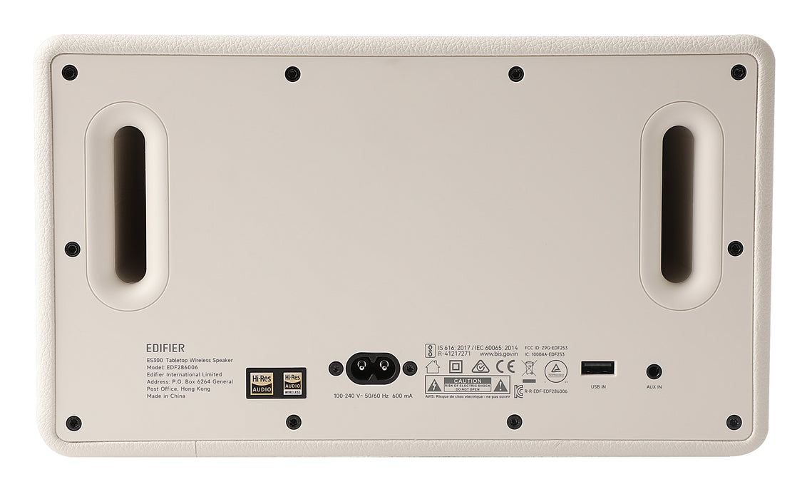 Edifier ES300 Tabletop Bluetooth Hi-Res Airplay 2 Speaker With Built In Battery - Ivory - CM-ES300/IVORY