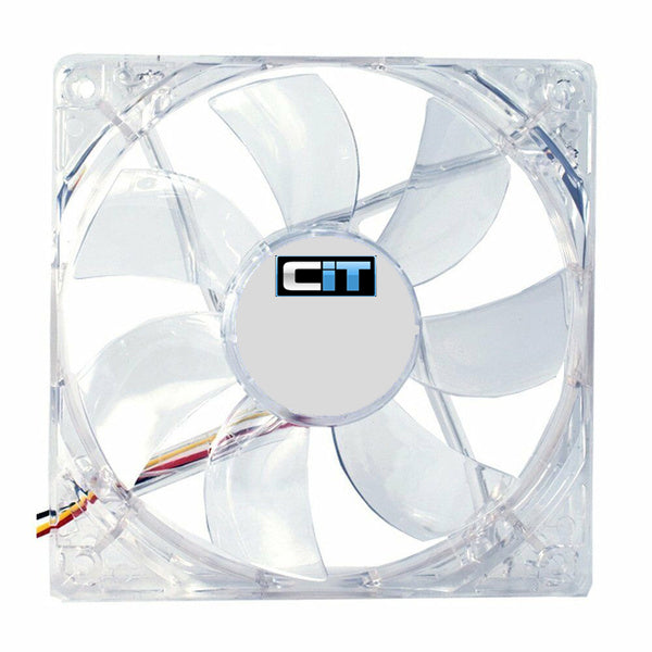 CIT 12cm LED Cooling Fan - Red - FAN-12/RED