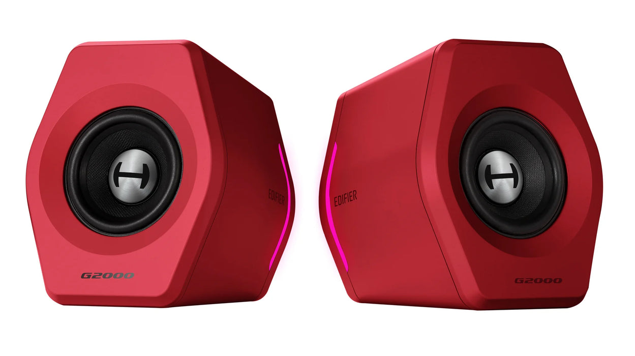 Edifier G2000 Bluetooth 2.0 Gaming Speakers With RGB Lighting - Red - CM-G2000/RED