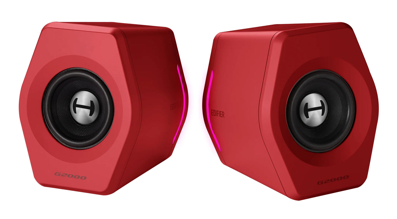 Edifier G2000 Bluetooth 2.0 Gaming Speakers With RGB Lighting - Red - CM-G2000/RED