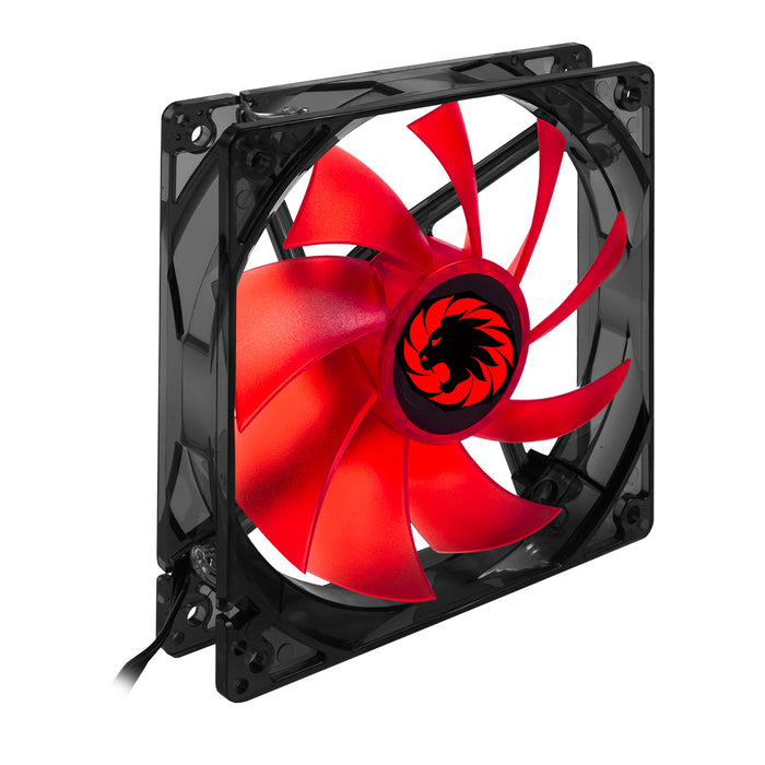 GameMax Sirocco 12cm LED Cooling Fan - Red - HW-FAN12/RED