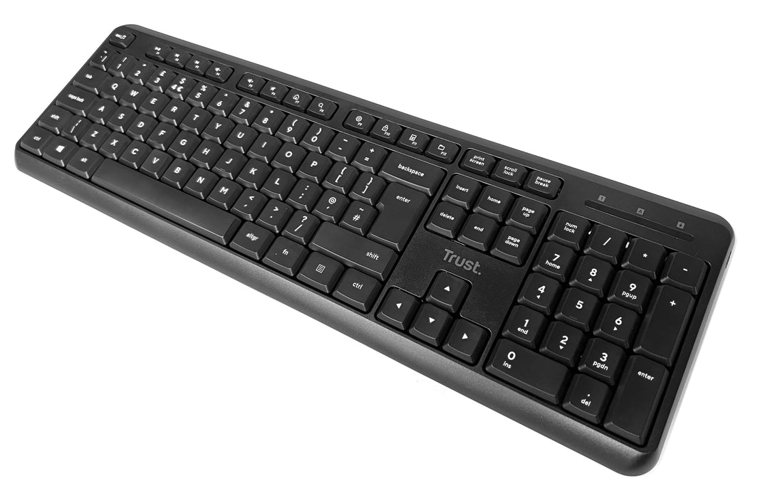 Trust TK-350 Wireless PC Computer Keyboard - Black - KB-TRUST-TK350