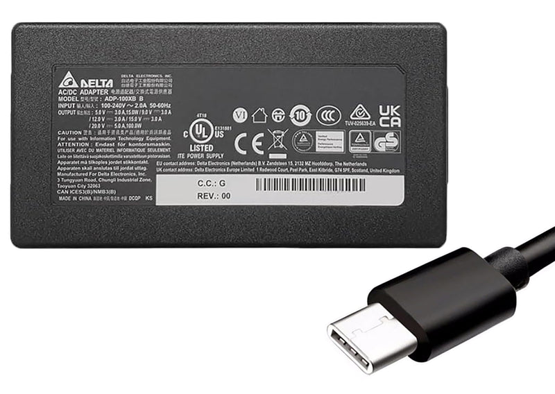 Original Delta 100W Type C Laptop Power Adapter - LPTP-ORG-DELTA/TC100W