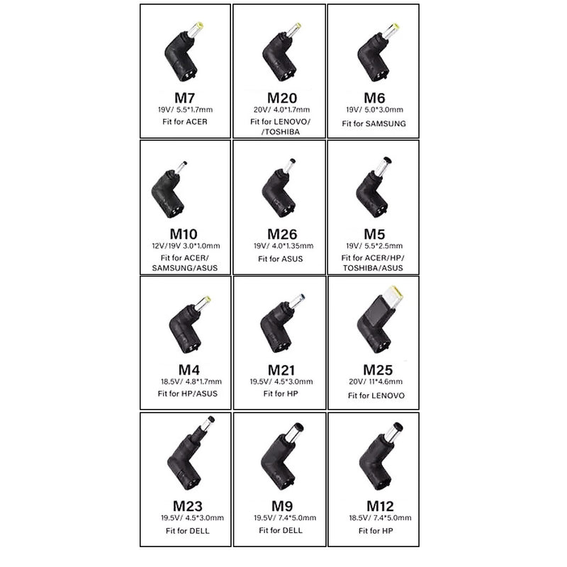 Sumvision Universal Laptop Multi Power Adapter - 12 Tips - LPTP-VB-90