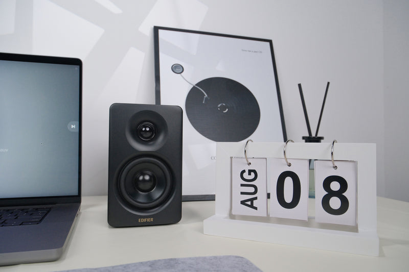 Edifier M60 2.0 Compact Desktop Hi-Res Bluetooth Speaker System - With Stands - Black - CM-M60/BLK