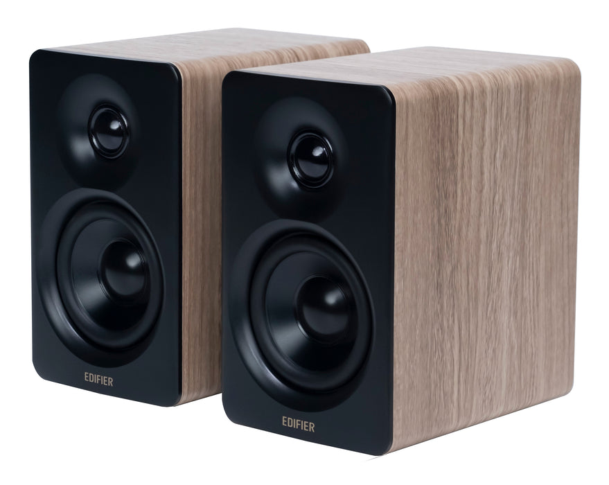 Edifier M60 2.0 Compact Desktop Hi-Res Bluetooth Speaker System - With Stands - Brown - CM-M60/BRN