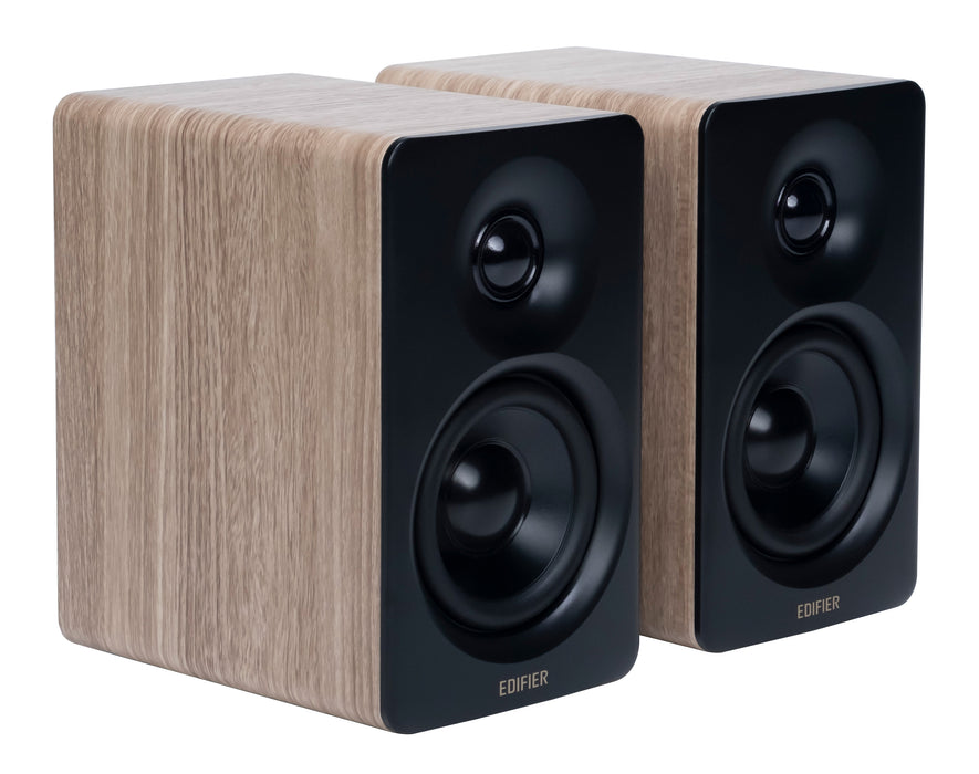 Edifier M60 2.0 Compact Desktop Hi-Res Bluetooth Speaker System - With Stands - Brown - CM-M60/BRN