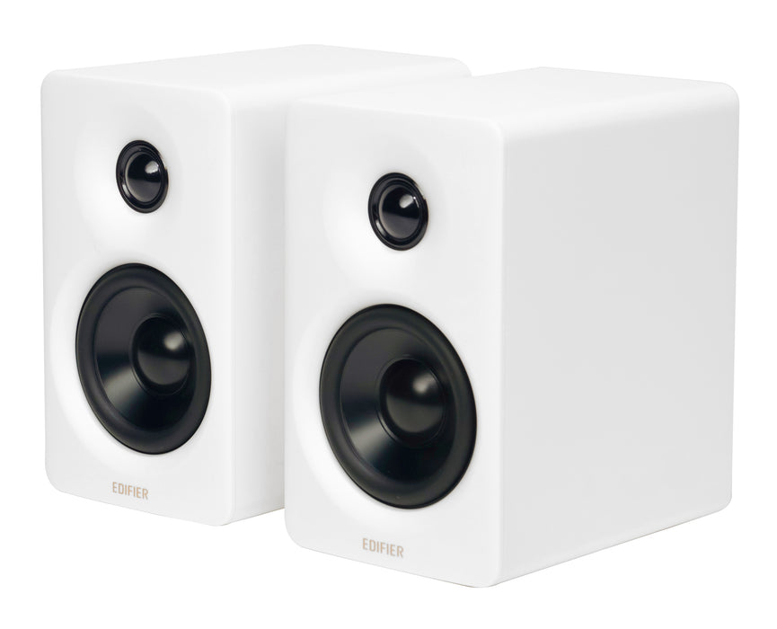 Edifier M60 2.0 Compact Desktop Hi-Res Bluetooth Speaker System - With Stands - White - CM-M60/WHT