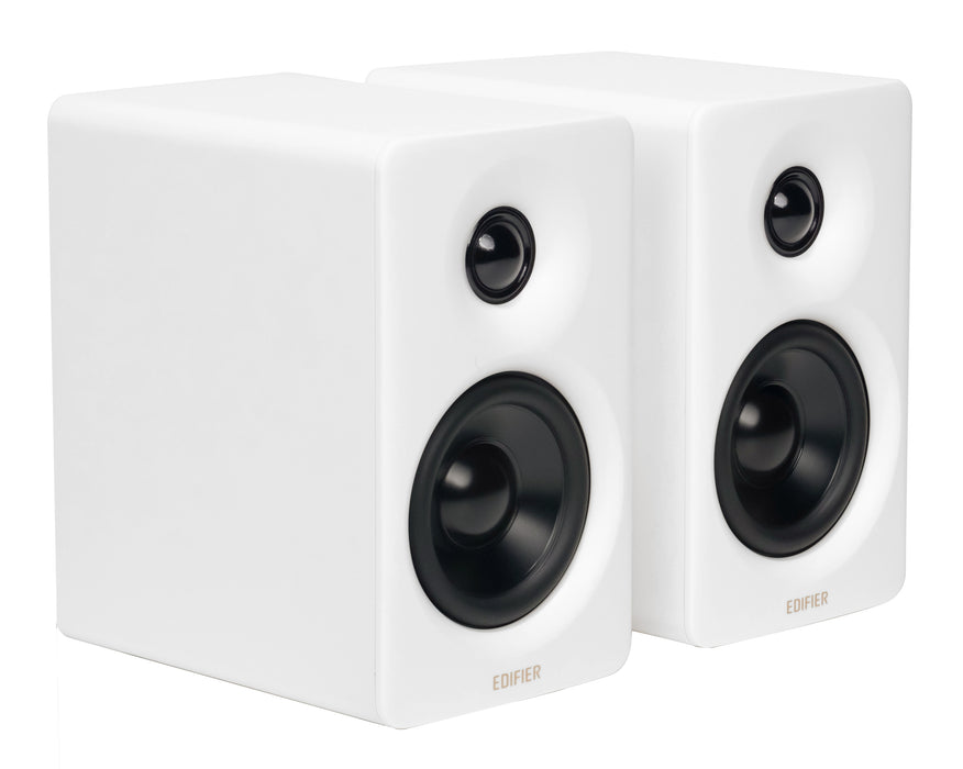 Edifier M60 2.0 Compact Desktop Hi-Res Bluetooth Speaker System - With Stands - White - CM-M60/WHT