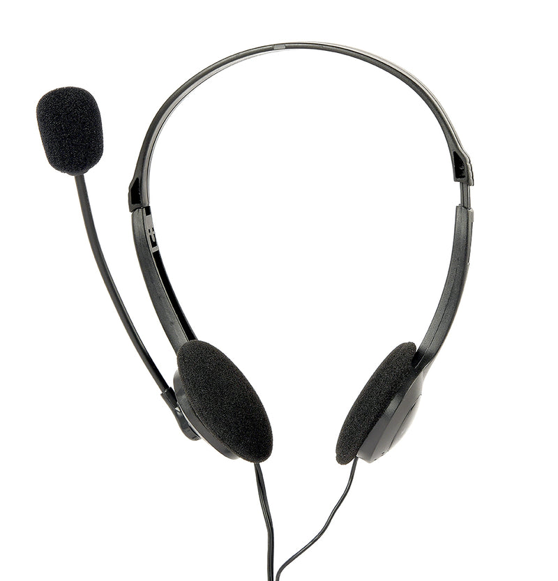 Gembird Stereo Headset With Mic & Volume Control - Black - HS-123/MIC
