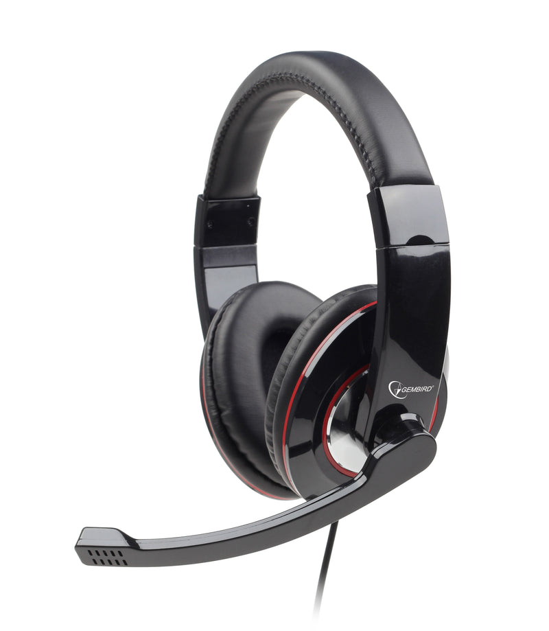 Gembird Stereo Sound PC Desktop USB Headset With Mic & Volume Control - HS-W-001