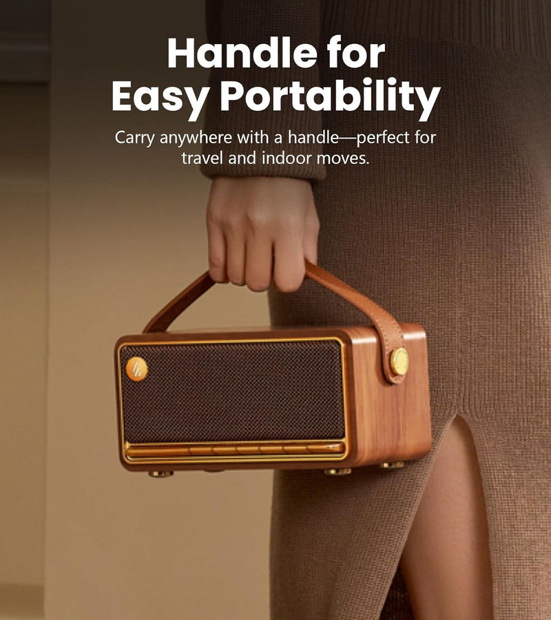 Edifier MP330 Retro Portable Bluetooth Speaker - Brown - RFB-MP330