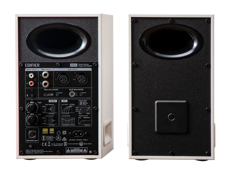 Edifier MR5 Tri-amped Powered Studio Monitor Speakers - White - CM-MR5/WHT