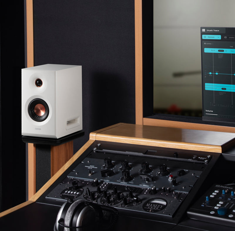 Edifier MR5 Tri-amped Powered Studio Monitor Speakers - White - CM-MR5/WHT