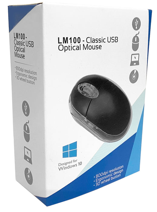 BCL LM100 Optical USB Wired Mini Mouse - MSE-VB-67S