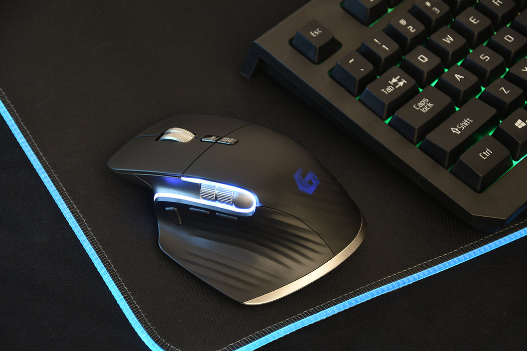 Gembird 9-Button Rechargeable Wireless RGB Gaming Mouse - MSE-RAGNAR