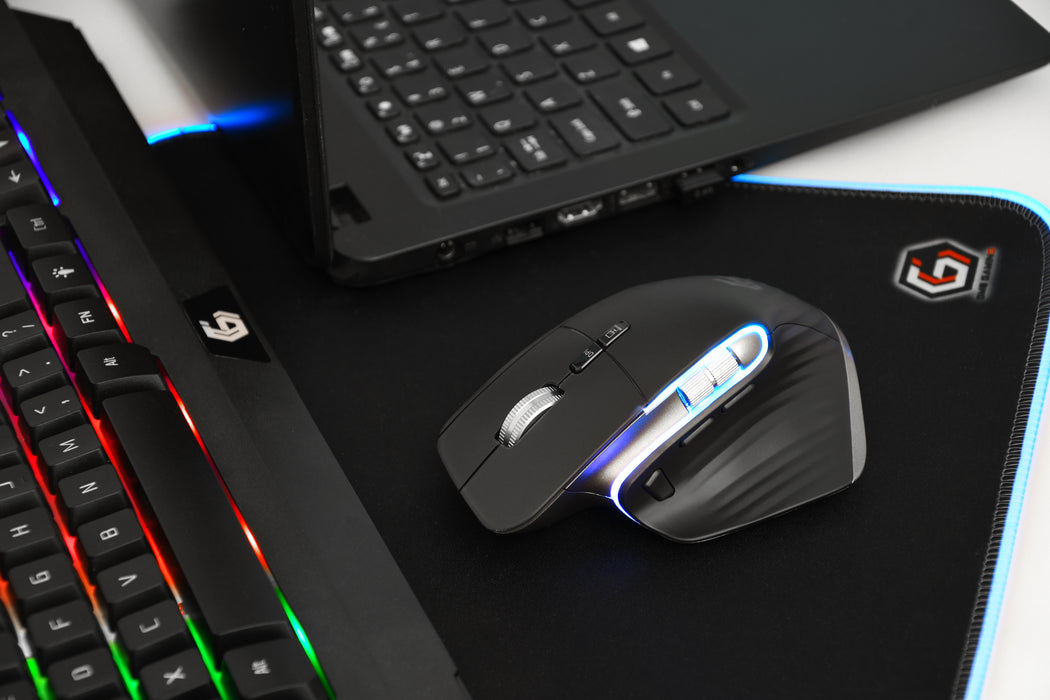 Gembird 9-Button Rechargeable Wireless RGB Gaming Mouse - MSE-RAGNAR