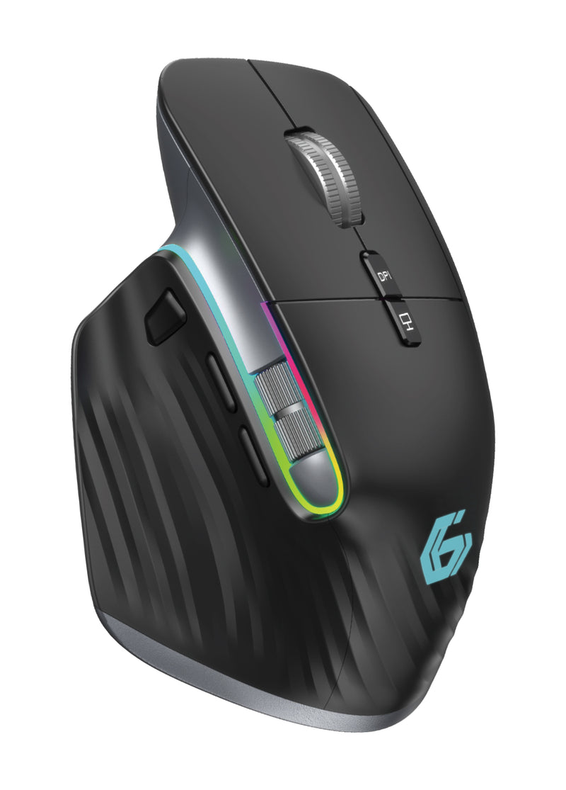 Gembird 9-Button Rechargeable Wireless RGB Gaming Mouse - MSE-RAGNAR
