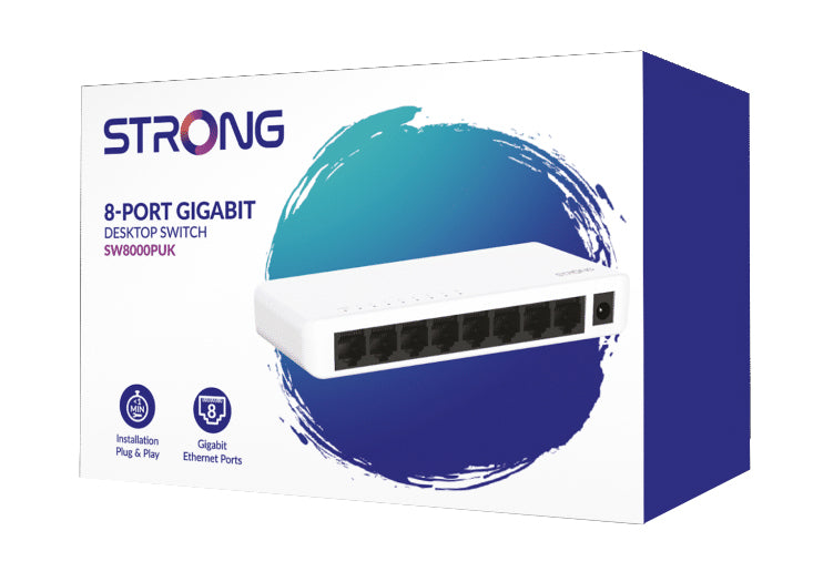 8 Port 10/100/1000 Mbps Gigabit Switch - NET-8PORT-SWITCH