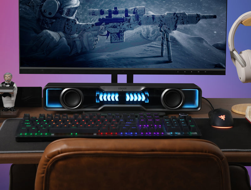 Edifier QS30 USB / Bluetooth RGB Gaming Soundbar - Black - CM-QS30/BLK