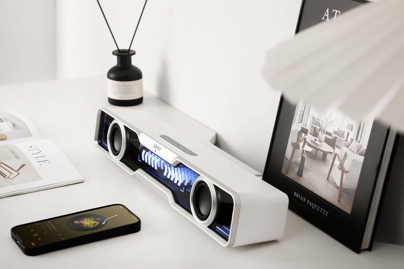 Edifier QS30 USB / Bluetooth RGB Gaming Soundbar - White - CM-QS30/WHT
