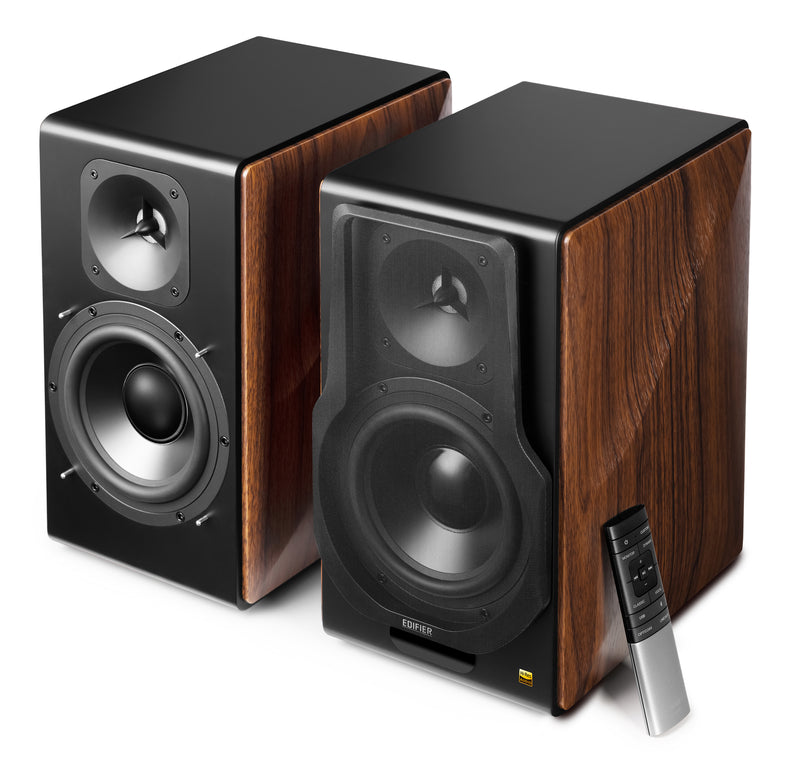 Edifier S3000MKII 2.0 Hi-Res Wireless Bluetooth Bookshelf Speaker Set - Brown - CM-S3000MKII