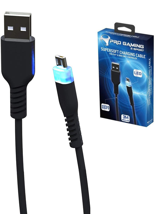 Subsonic Pro Gaming Supersoft LED Charging Cable - SUB-5514