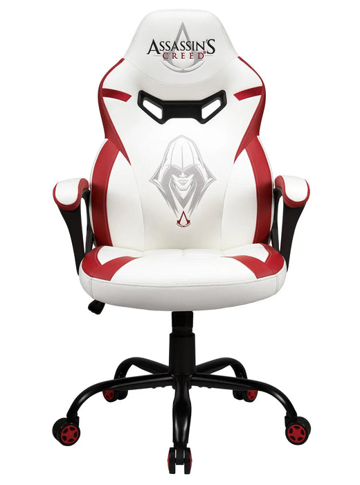 Subsonic Officially Licensed Assassin Creed Junior E-Sports Gaming Chair - White/Red - SUB-5573/AC