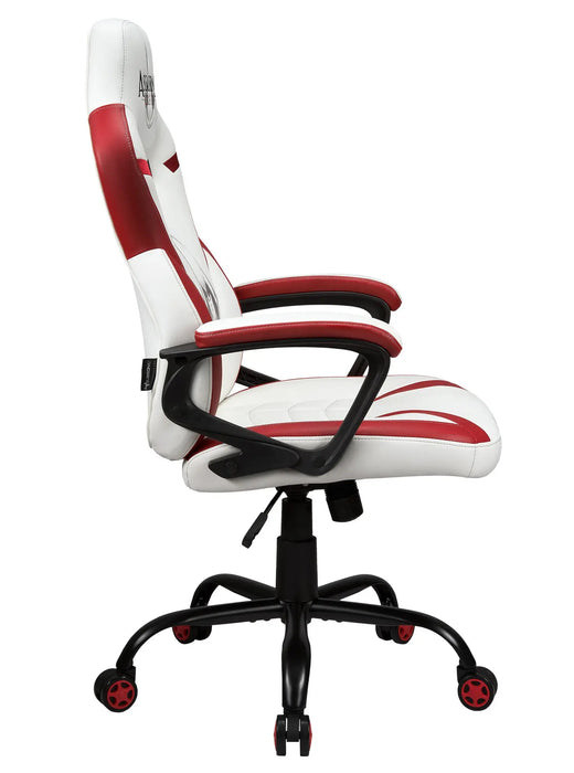 Subsonic Officially Licensed Assassin Creed Junior E-Sports Gaming Chair - White/Red - SUB-5573/AC