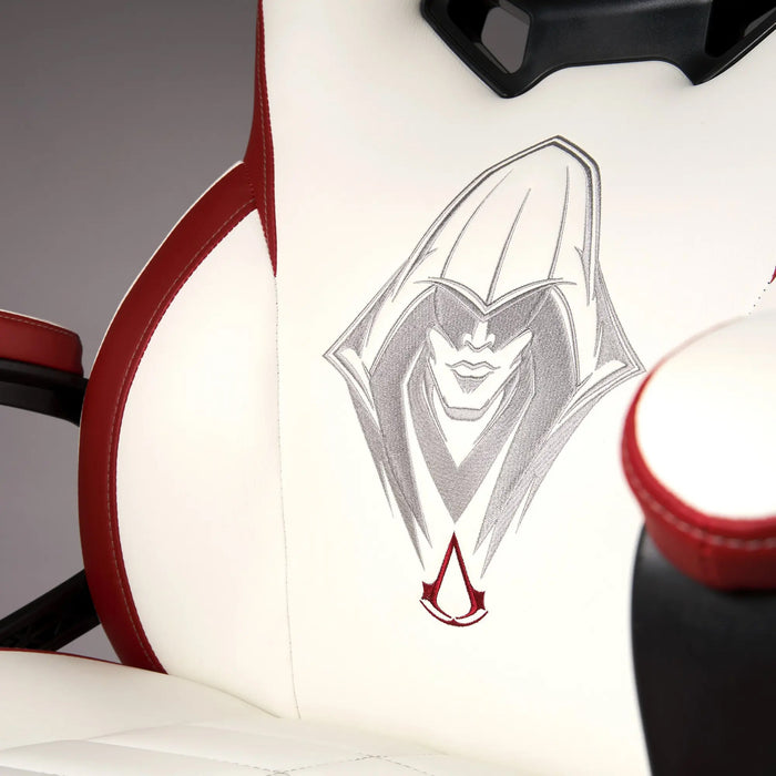 Subsonic Officially Licensed Assassin Creed Junior E-Sports Gaming Chair - White/Red - SUB-5573/AC