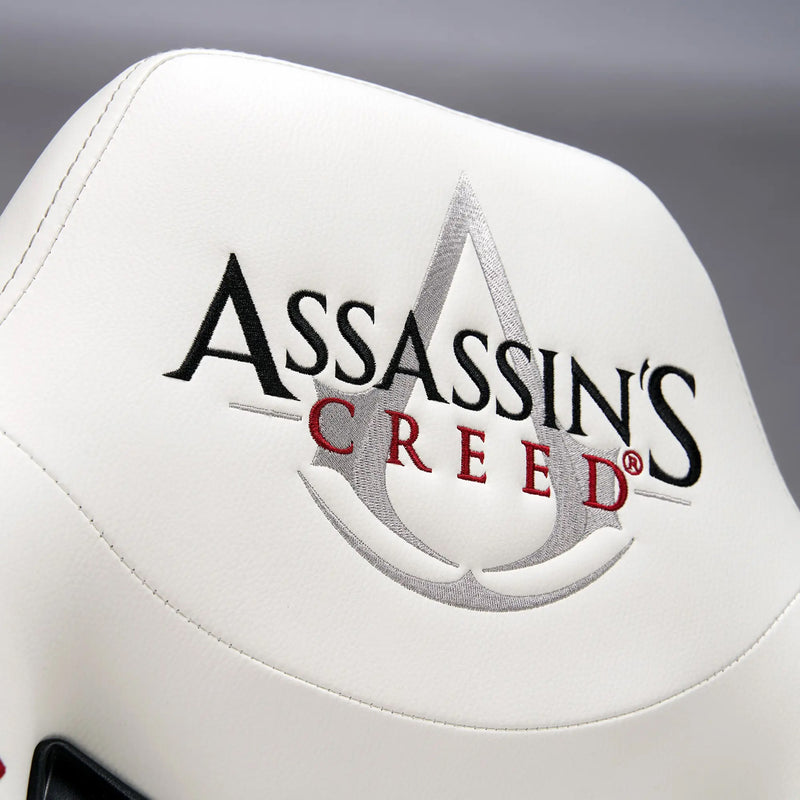 Subsonic Officially Licensed Assassin Creed Junior E-Sports Gaming Chair - White/Red - SUB-5573/AC