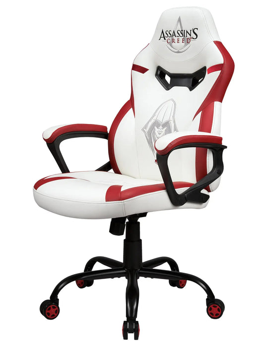 Subsonic Officially Licensed Assassin Creed Junior E-Sports Gaming Chair - White/Red - SUB-5573/AC