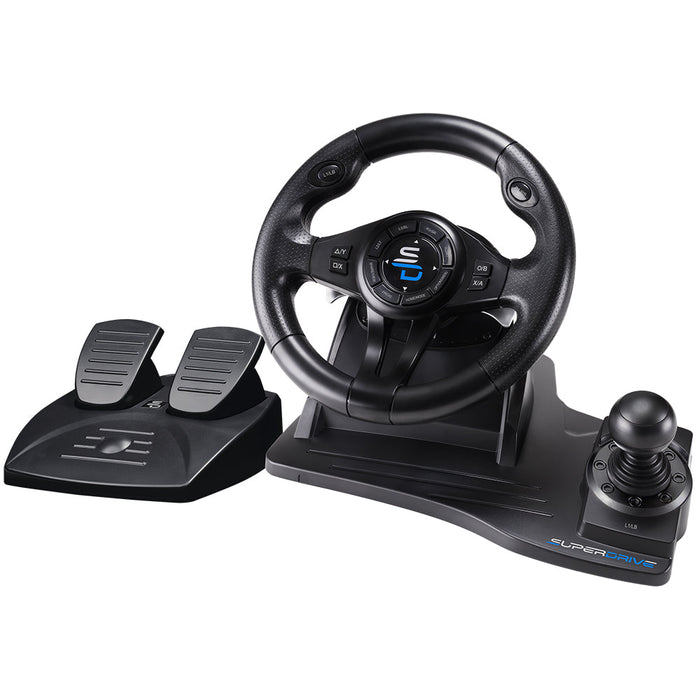 GRADE B - Subsonic GS550 Gaming Steering Wheel With Gear Stick & Pedals For Xbox Series X/S, Xbox One, PS4 & PC - SUB-5596-GRADEB