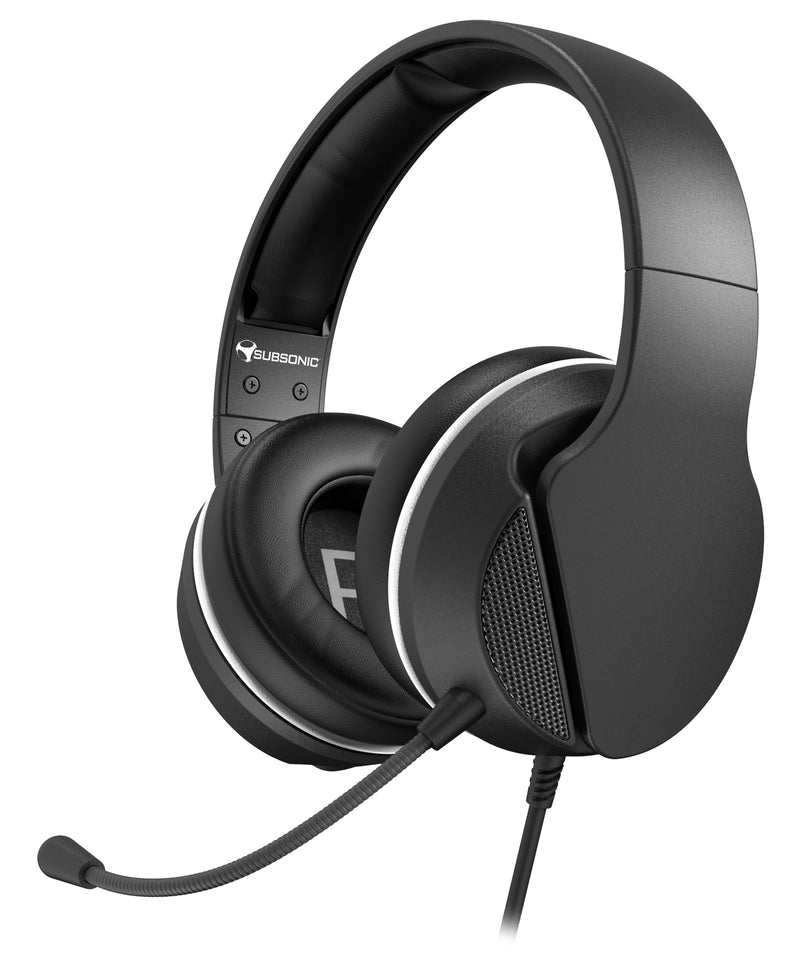 Subsonic Wired Gaming Headset With Microphone For Xbox Series X/S, PC, PS5 & PS4 - Black - SUB-5604